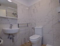bathroom, indoor, wall, plumbing fixture, bathtub, shower, toilet, tap, bathroom accessory